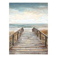 Beach Boardwalk Canvas Wall Art, 36x48