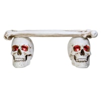 Lighted Skull & Bones Bench