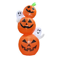 Jack-o'-Lantern & Ghost Stack Halloween Inflatable, 10'