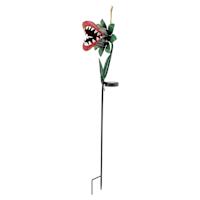 Grim Gardens Solar Lit Cannibal Plant Yardstake, 36"
