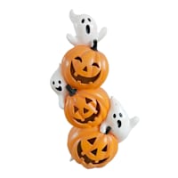 Happy Haunting LED Ghost Jack-o'-Lantern Stack, 30.7"
