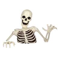 Black Light Responsive Skeleton Ground Breaker, 4'