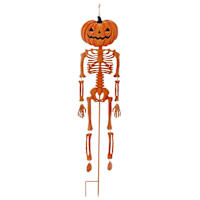 Happy Haunting Dangle Jack-o'-Lantern Skeleton Yardstake, 42.5"
