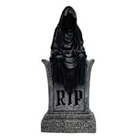 Midnight Shadows Reaper on Tombstone, 32.5"