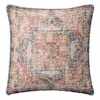 Rust Printed Throw Pillow, 18"