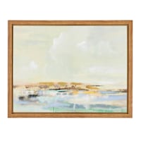 Framed Coastal Landscape Canvas Wall Art, 46x36