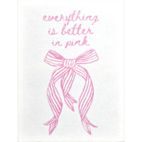 Everything Is Better In Pink Canvas Wall Art, 12x16