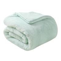3-Piece Aqua Faux Fur Comforter Set, Full/Queen