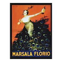 Vintage Wine Ad Canvas Wall Art, 12x16
