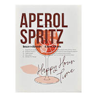 Aperol Spritz Recipe Canvas Wall Art, 12x16