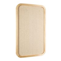REAL SIMPLE Light Wood & Cloth Pin Board, 24x15
