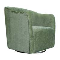 Annabelle Swivel Accent Chair, Green