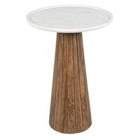 Found & Fable Fabiola Marble Accent Table