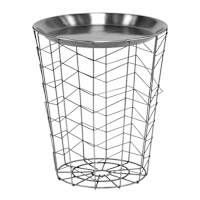 Brody Accent Table, Silver