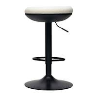 Blakely Adjustable Barstool, White