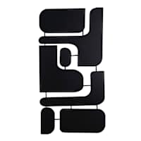 Crosby St. Wooden Black Geomatric Wall D&eacute;cor, 16x31