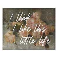 I Think I Like This Little Life Canvas Wall Art, 28x22