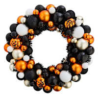 Halloween Ornament Wreath, 17.3"