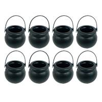 8-Count Black Cauldron Ornaments
