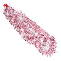 Hey Boo! Pink Tinsel, 144"