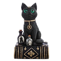 Spellbound LED Halloween Cat Decor, 8"