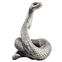 Spellbound Silver Snake, 8"