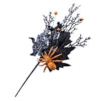 Halloween Spider with Black Flower Pick, 20"