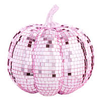 Hey Boo! Light Pink Disco Pumpkin