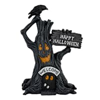 Happy Haunting Stump with Ghost Face