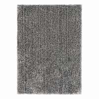 (D628) Silky Shag Grey Area Rug, 5x7