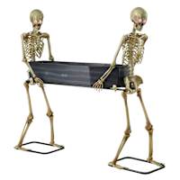 LED Skeletons Carrying Coffin, 5.5'