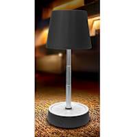 Black Telescope Rechargeable Lamp, 10"