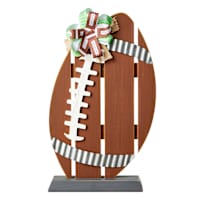Homespun Harvest Football Decor, 16"