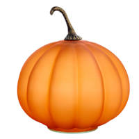 Orange Pumpkin with Brass Finish Stem