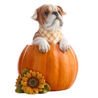 Homespun Harvest Wood Fall Pumpkins Folding Step Ladder Table Decor, 18"