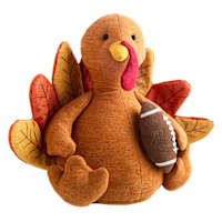 Homespun Harvest Fabric Turkey Decor, 21"