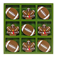 Football & Turkey Tic Tac Toe, 9.6"