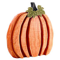 Homespun Harvest Wood Pumpkin Decor, 14.6"