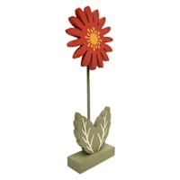 Homespun Harvest Red Flower Table Decor, 9.5"