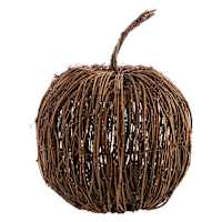 Rattan Pumpkin, 11"
