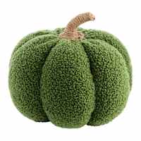 Green Fabric Pumpkin, 6"