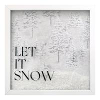 Let It Snow Wall Art, 13"