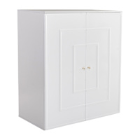 Tiffany Mini Fridge Storage Organizer Cabinet, White