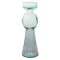Glass Pillar Candle Holder, 8"