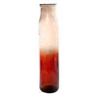 Tan & Rust Ombre Spanish Glass Vase, 30"