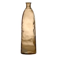 Brown Spanish Glass Vase, 32"