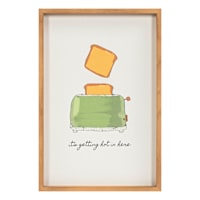 Reclaimed Wooden Toaster Wall Art, 12x18