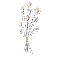 Metal Flower Wall Art, 19x33