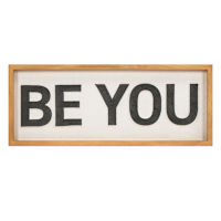 Reclaimed Be You Wooden Wall Art, 20x8