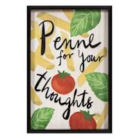 Penne For Your Thoughts Wall Art, 12x18